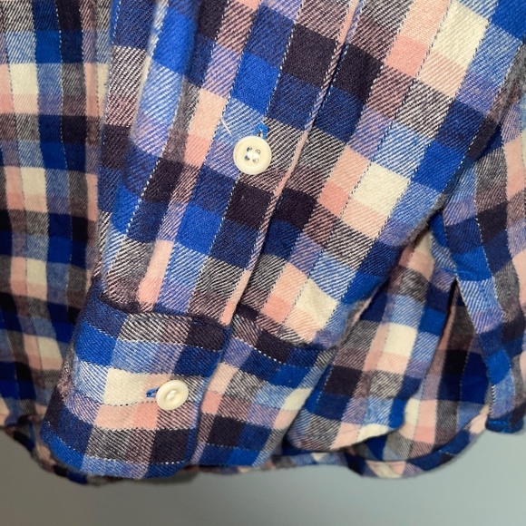 EUC Madewell Flannel Sunday Shirt in Delgany Plaid Size Medium - Picture 7 of 11